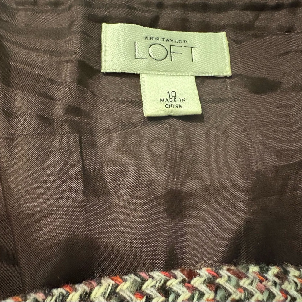 Ann Taylor LOFT Multicolor Knit Skirt
